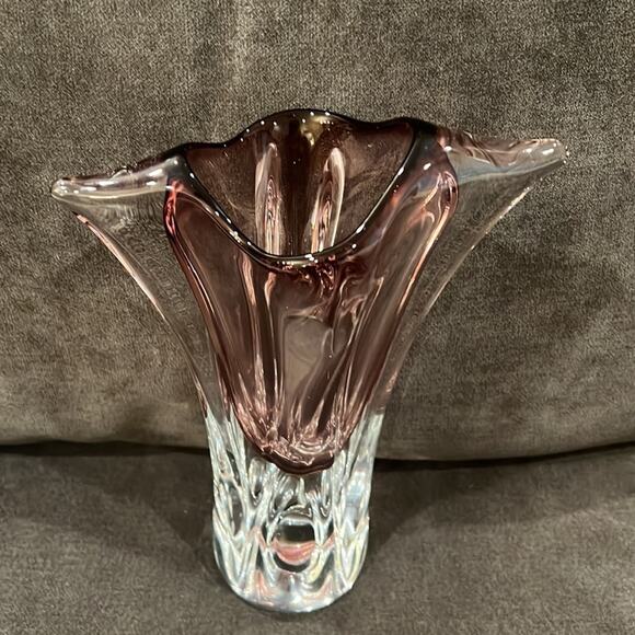 Josef Hospodka Bohemian Crystal Vase - Picture 3 of 8